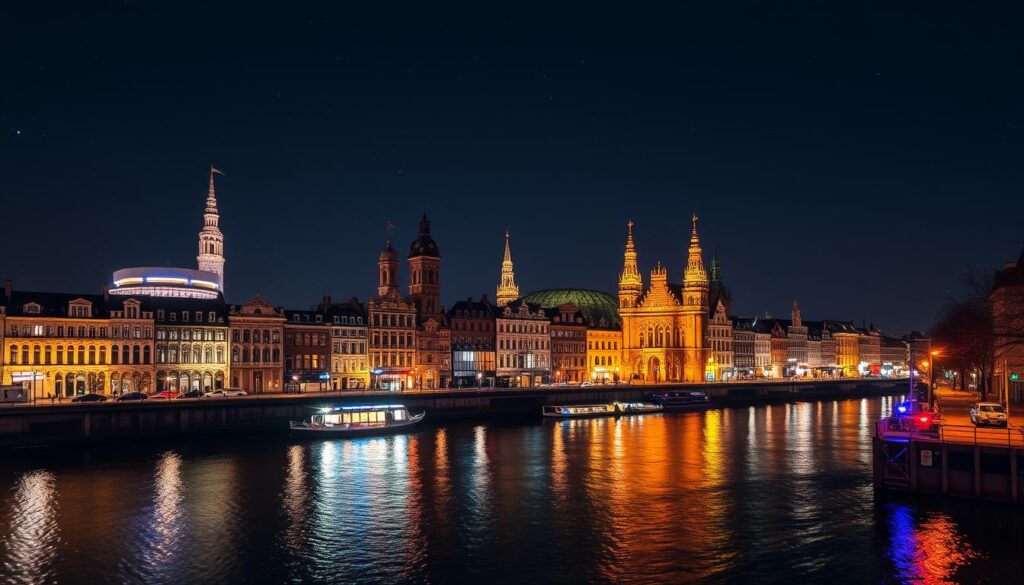 Antwerp city skyline