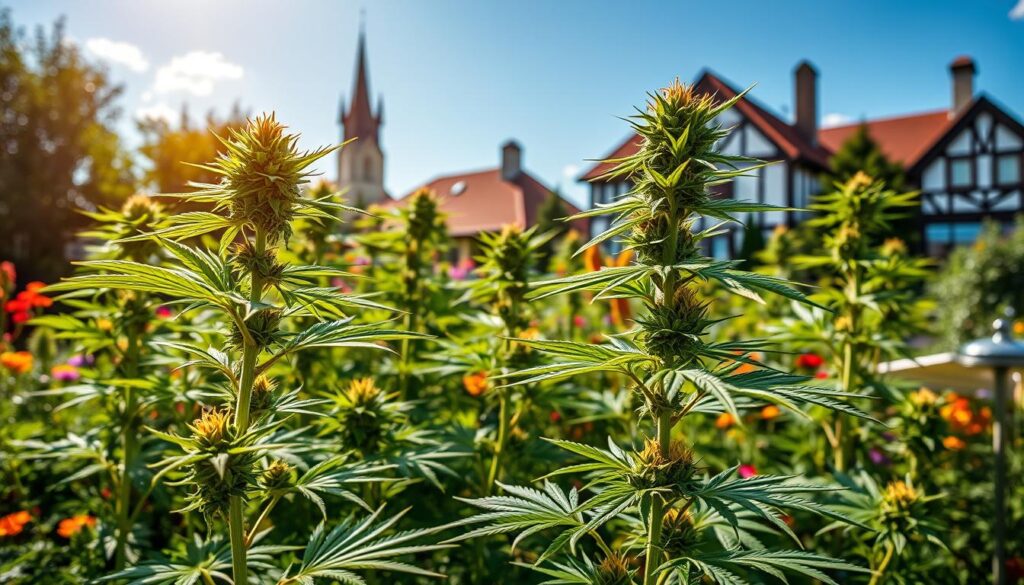 Outdoor cannabis cultivation in Lodz