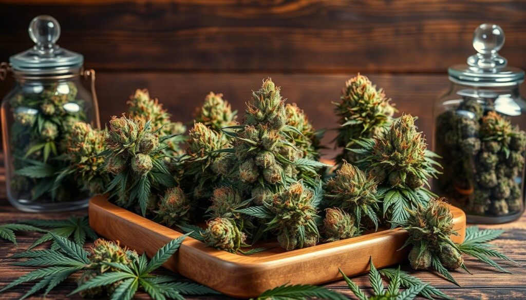 Top-shelf cannabis strains