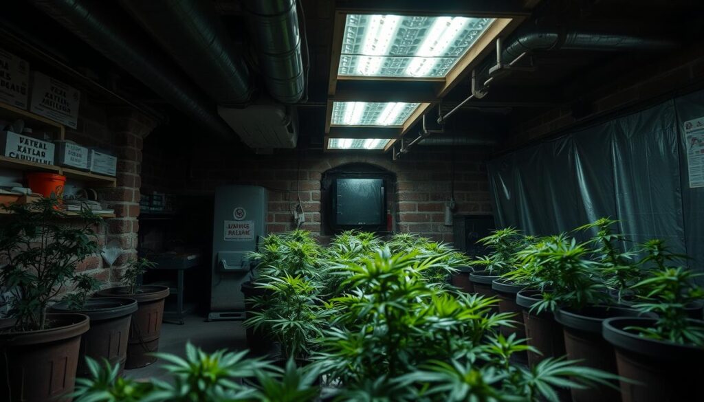 Trbovlje underground weed grow ops