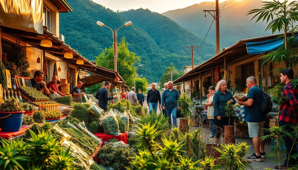 Weed scene in Gotse Delchev