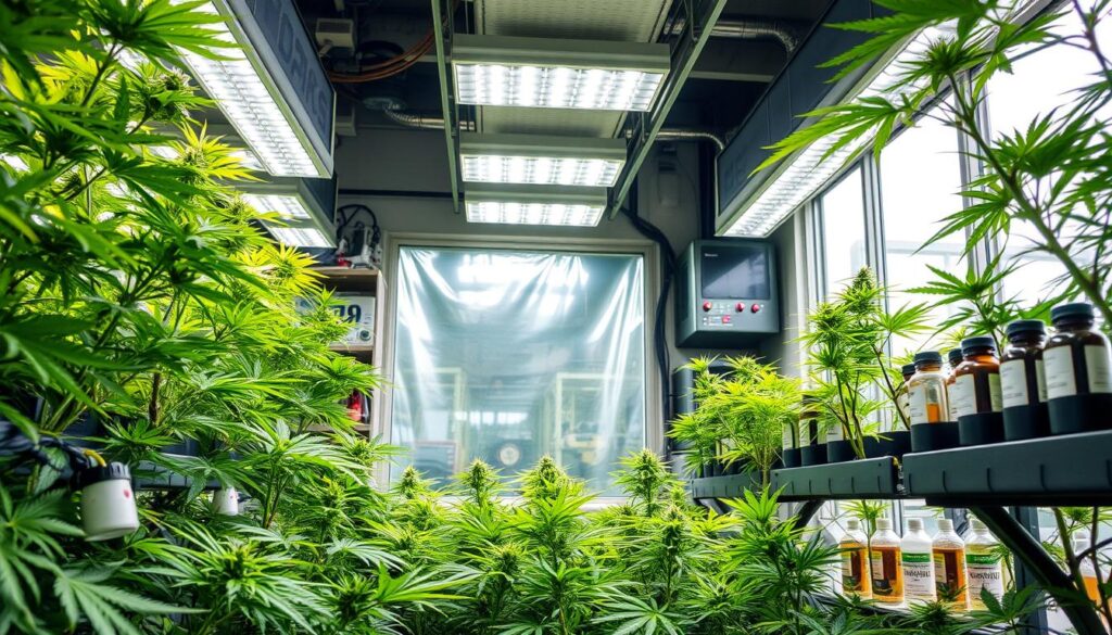 cannabis grow room