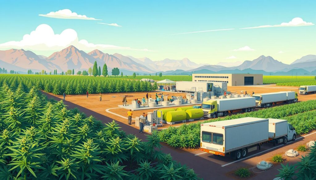 cannabis supply chain in Peshtera