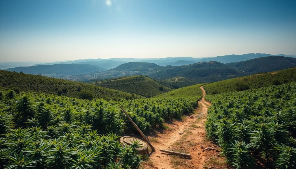 illegal drug farming Peloponnese