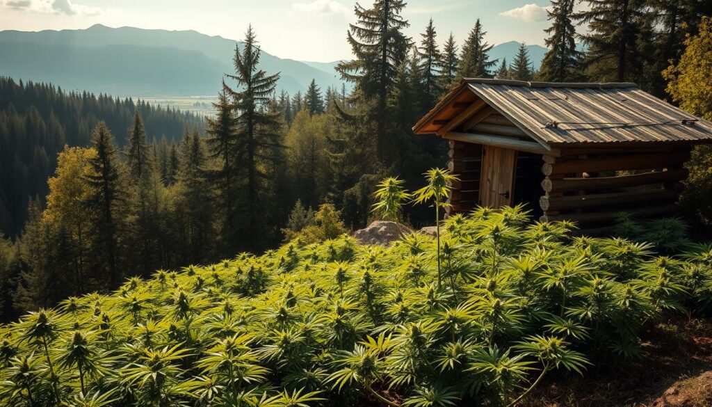 illicit weed farm Varese