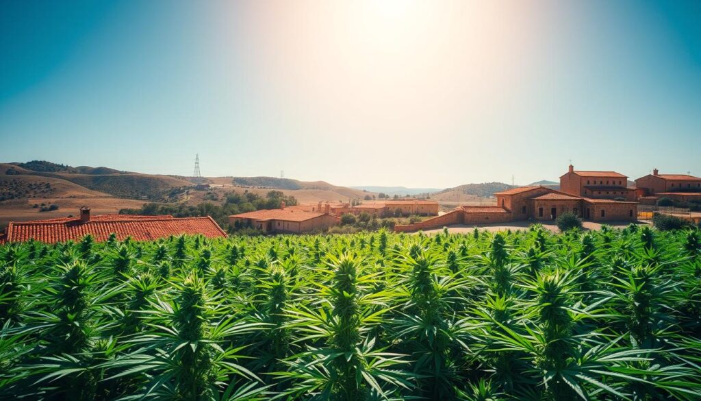 outdoor cannabis cultivation in Spain