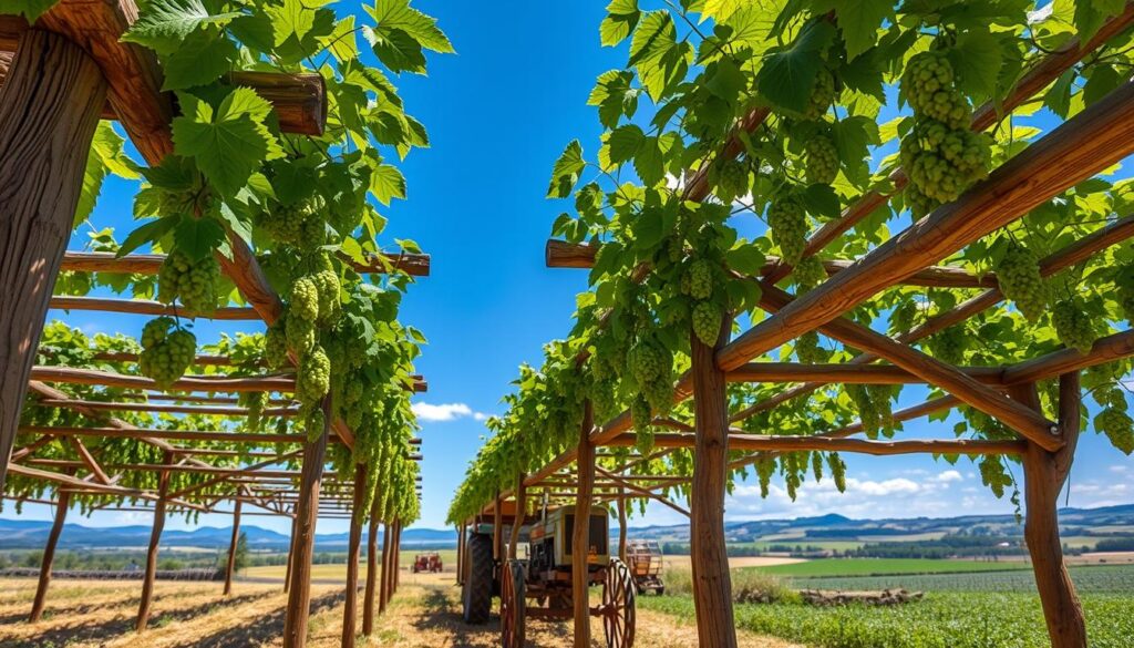 traditional hop growing methods