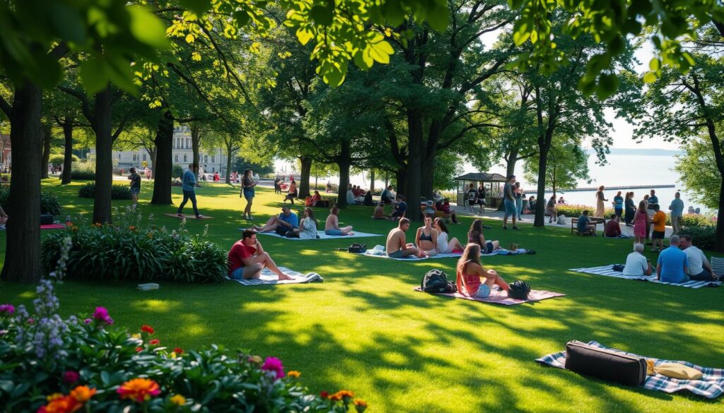 outdoor hangouts in Lauttasaari